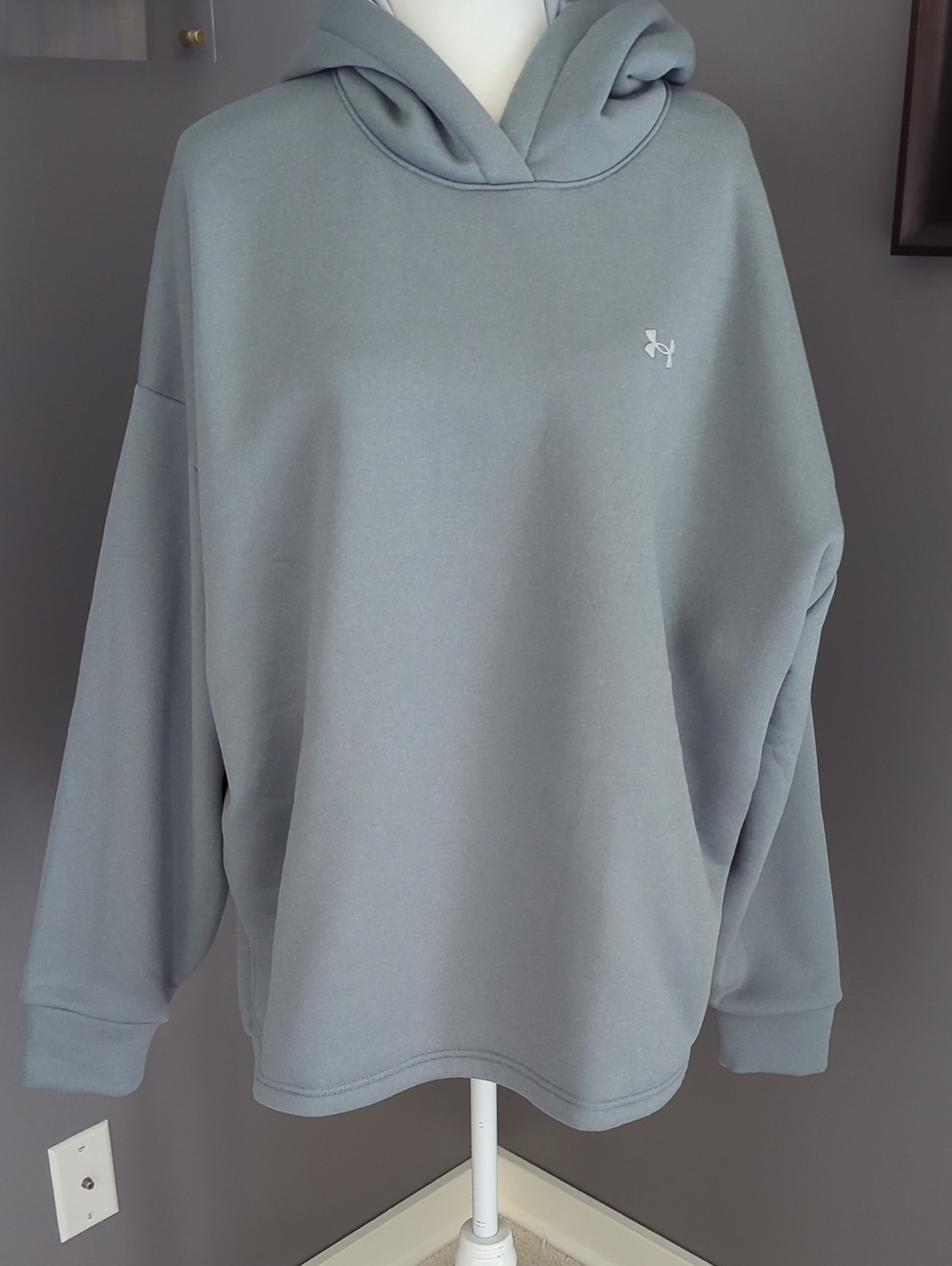 Under Armour Women's Crewneck Hoodie in Slate Gray